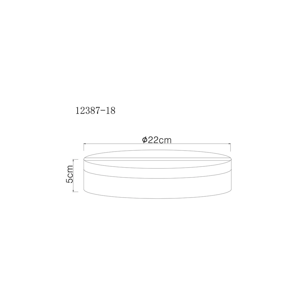 Plafonniere Matthew design zwart Ø 22cm Globo 9007371447947