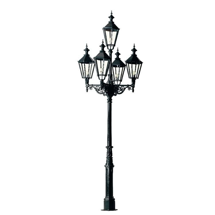 Nostalgische lantaarn London 5-lichts - zwart Nostalgische lantaarn London 5-lichts - zwart