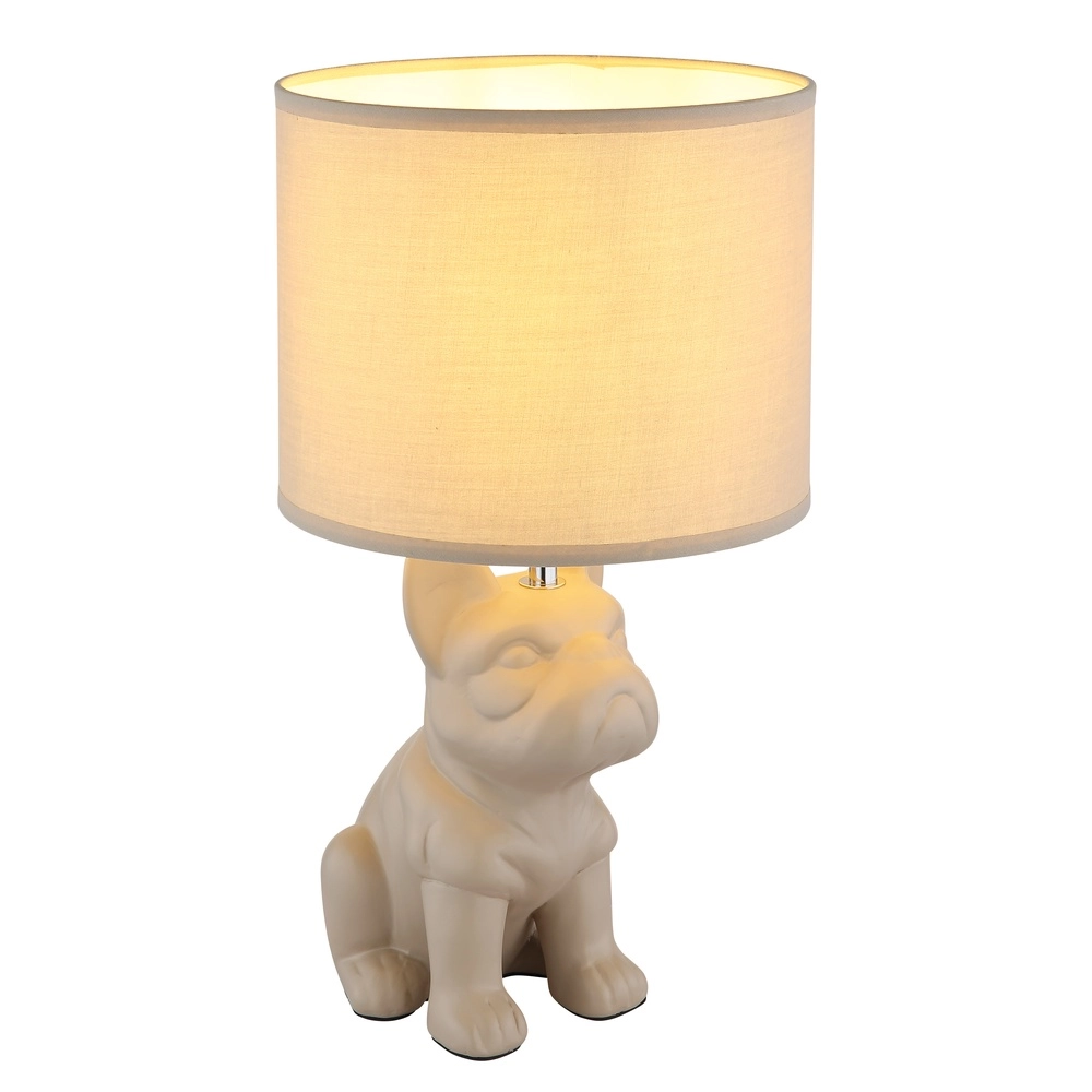 Tafellamp Dogo zand bruin