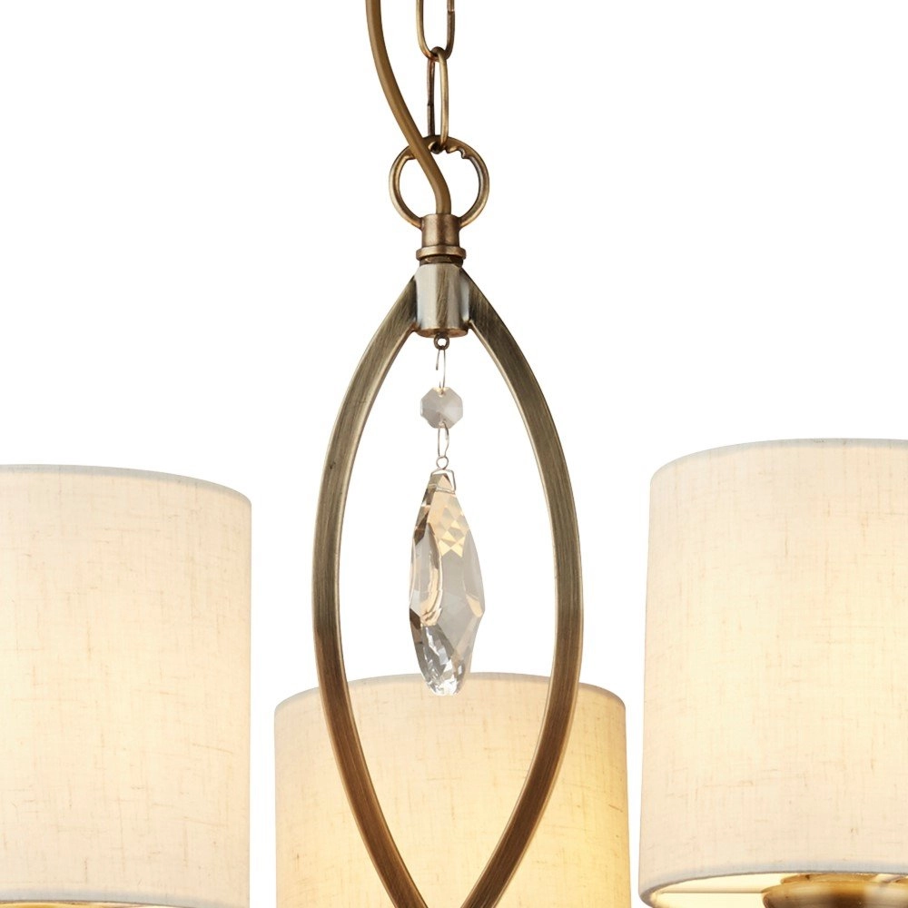 Klassieke hanglamp Alberto 5-lichts antiek brons Searchlight 5053423097749