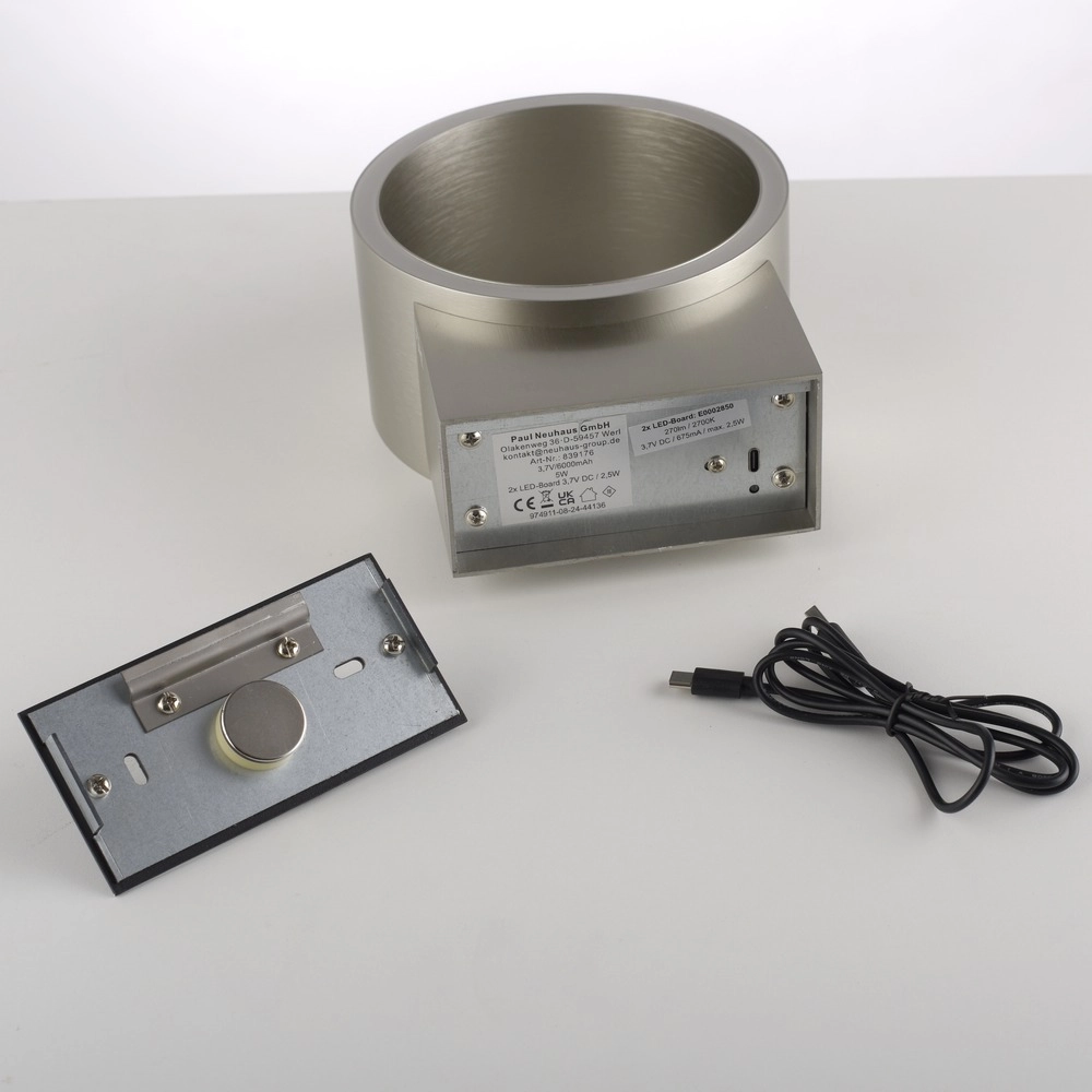 Oplaadbare wandlamp Pure Akku Clipse Diamond Paul Neuhaus 4012248391761