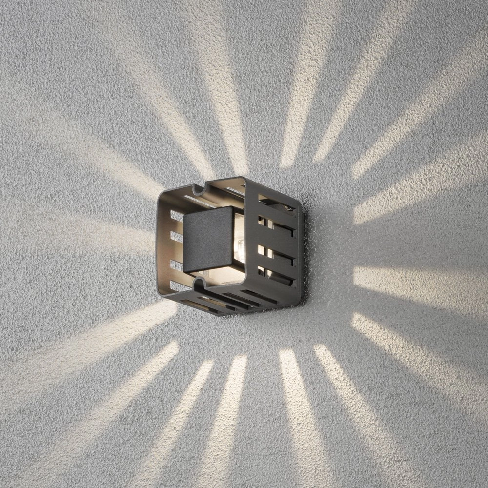 Ultra design buitenlamp Pescara Square 11cm antraciet KonstSmide 7318307978377