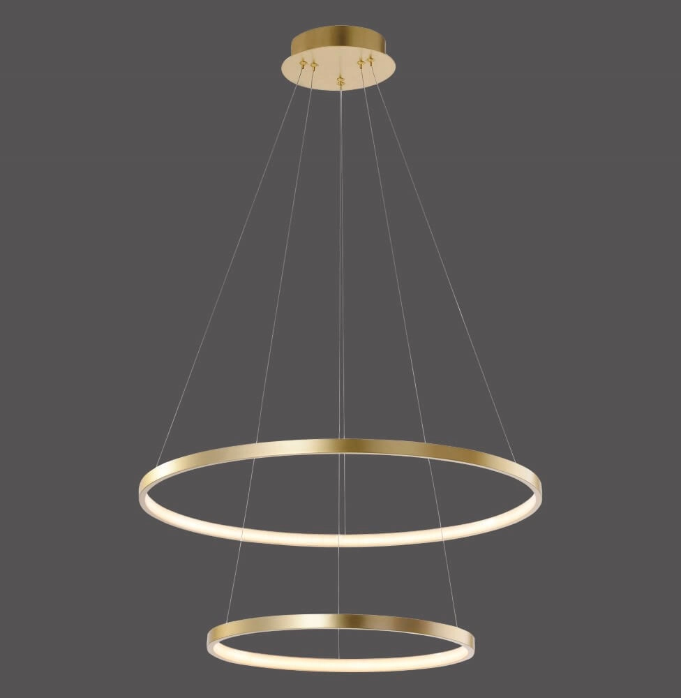 Ronde hanglamp Circle duo goud Ø 50cm Just Light 4043689960438