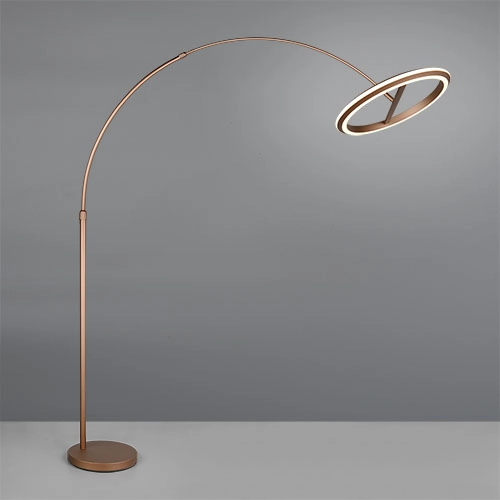 Vloerlamp Amador mokka bruin Trio 4017807688177