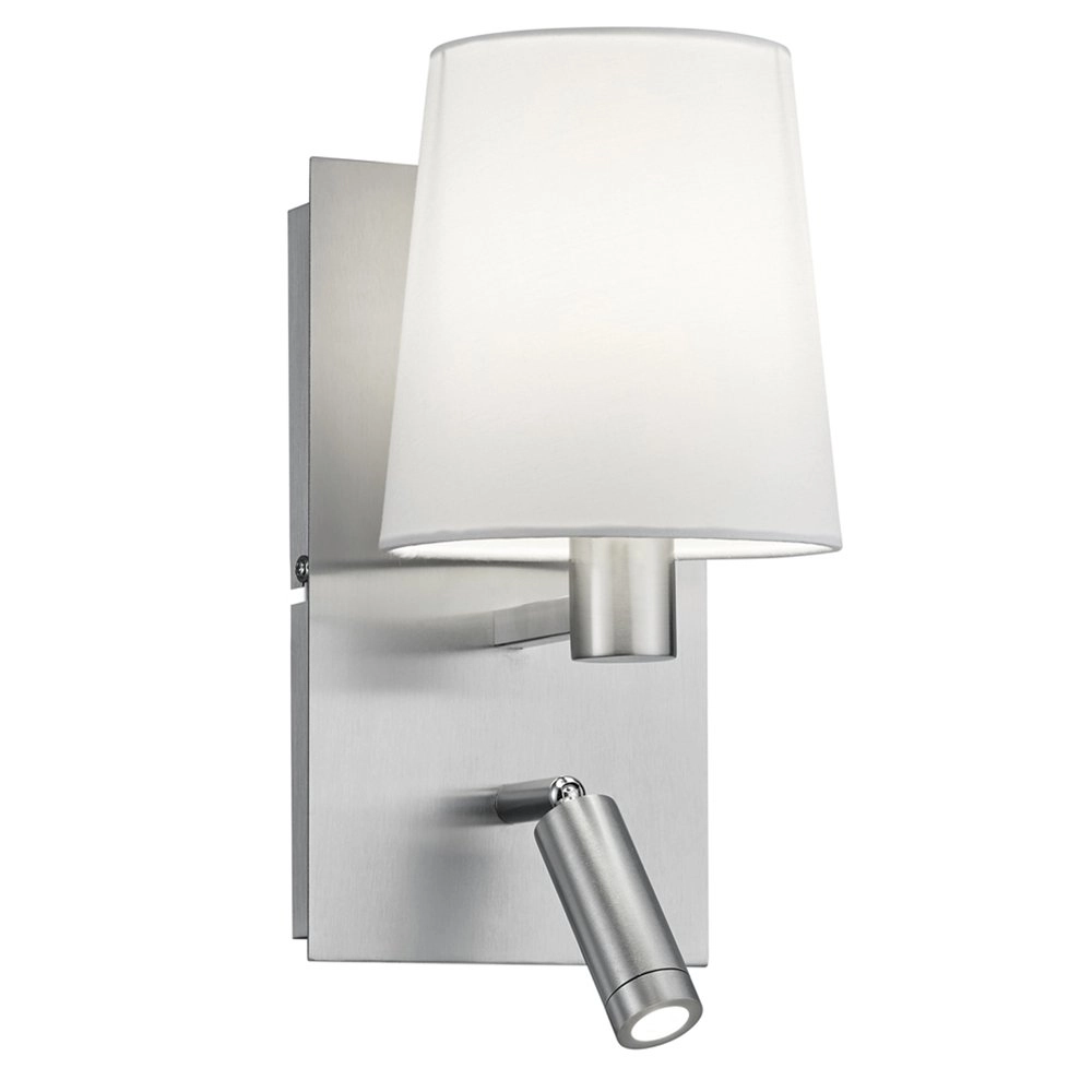 Slaapkamer leeslamp Marriot metaalgrijs