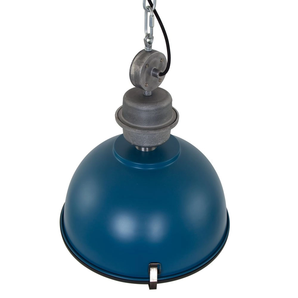 Hanglamp Bikkel blauw met metaalgrijs Steinhauer 8712746105162