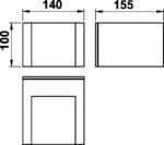 Led verlichting buiten wand Padestal grijs Albert 4007235903324