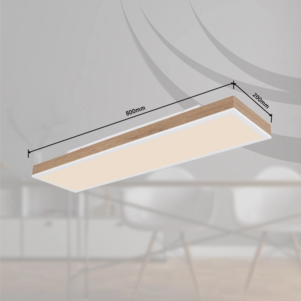 Design plafondlamp Doro 80cm hout Globo 9007371445165