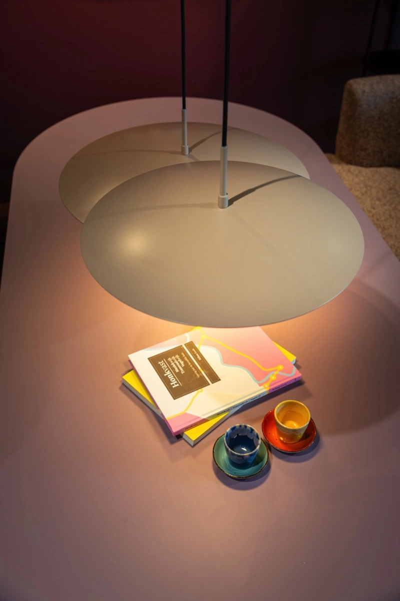 Strakke hanglamp Sanne Ø 40cm - zand ETH 8720195311010