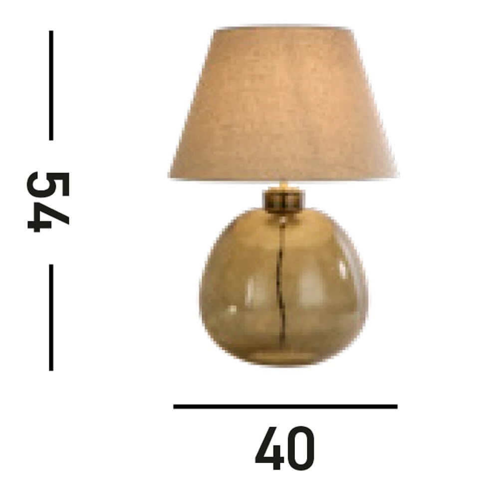 Schemerlamp Zenith groen glas Searchlight 5053423273617