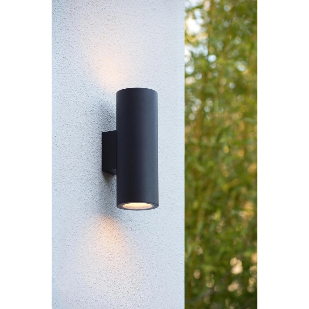 Wandspot Volantis up & down zwart Lucide 5411212272058