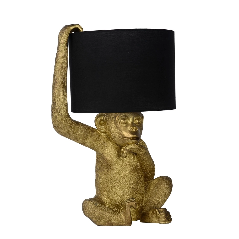 Tafellamp Extravaganza Chimp aapje zwart met goud
