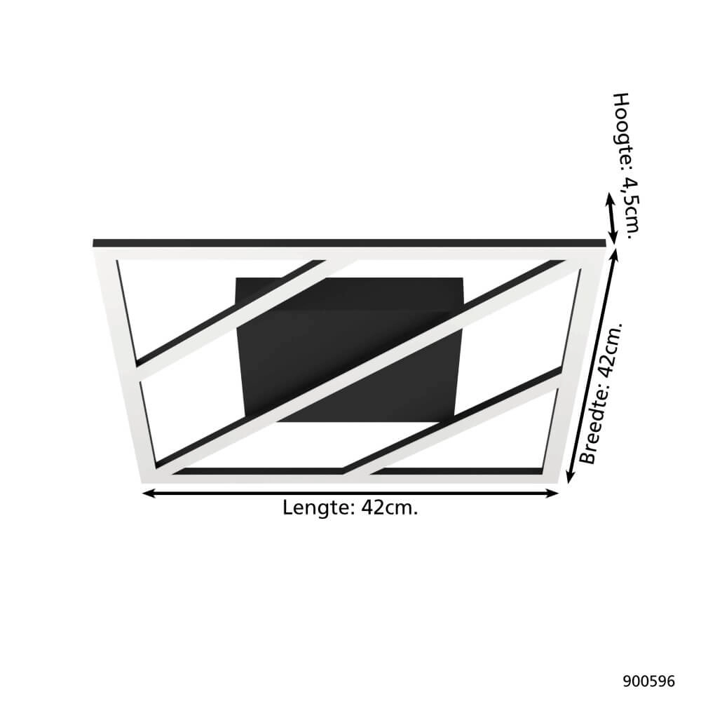 Strakke plafondlamp Ulisano met led Eglo 9008606244959