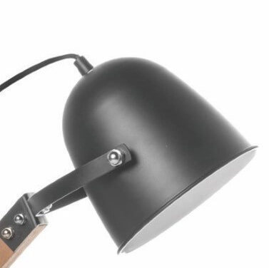 Landelijke bureaulamp Cooper zwart met hout Artdelight 8719831732647