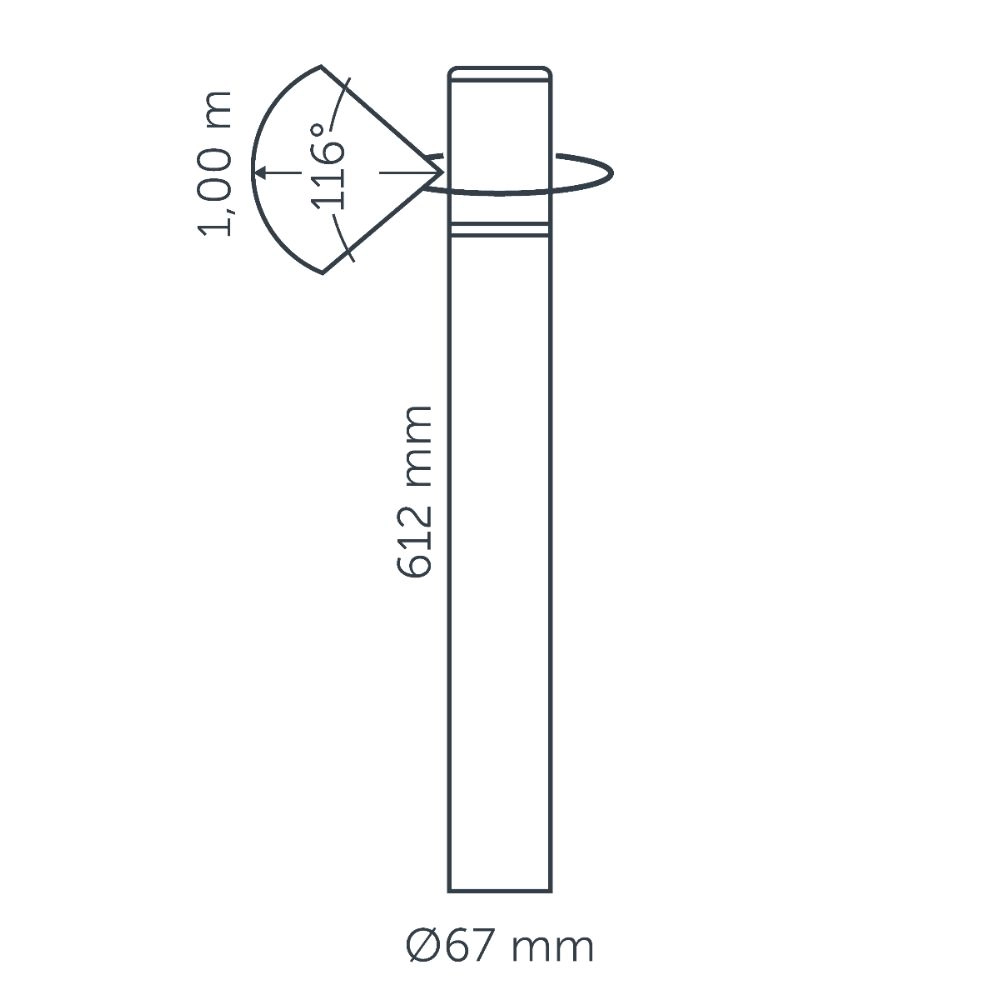 Borderverlichting Liv Corten 12 volt In-lite 8717051006081