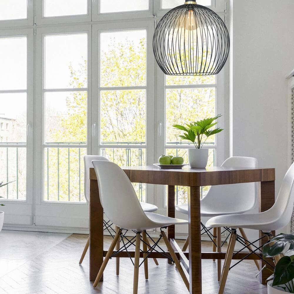 Draadlamp Aureole 42cm zwart met goud Steinhauer 8712746135480