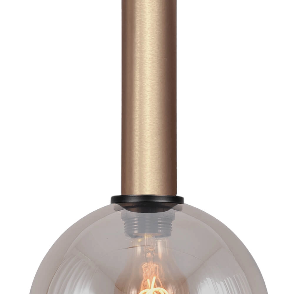 Hanglamp Ø 20cm Bella 2 Messing goud met goud glas Masterlight 8718121333922