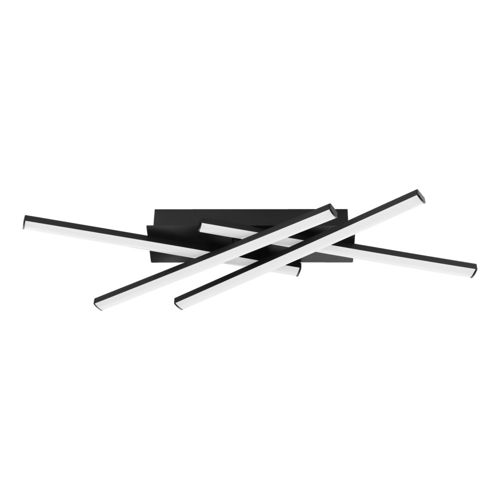 Design plafondlamp Vascella zwart 69x12cm