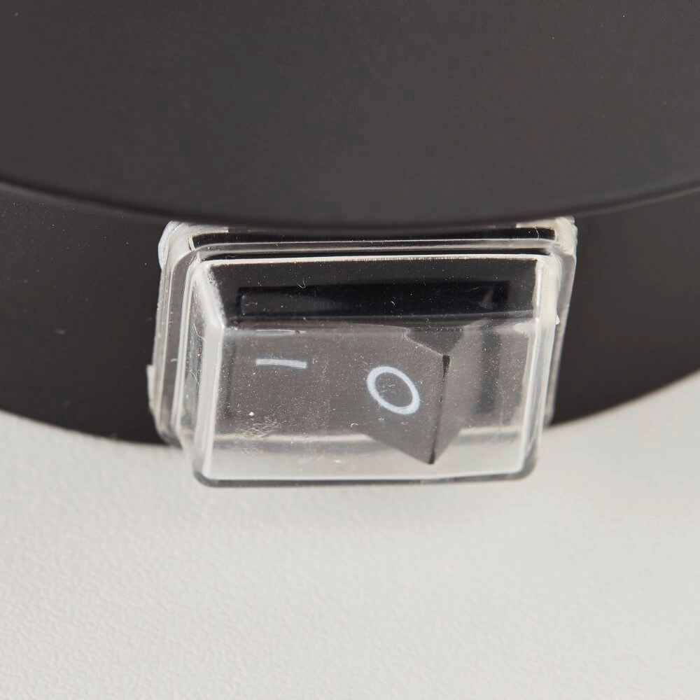 Zwarte wandlamp Gitse rond Brilliant 4004353421631