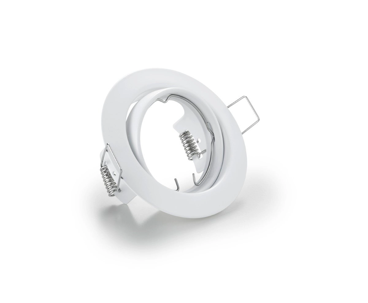 Ronde inbouwspot Jura GU10 8,3cm wit Trio 4017807376296