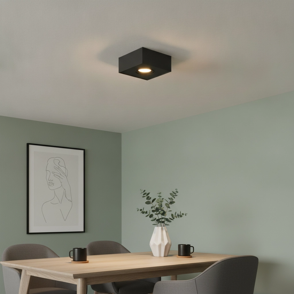 Plafondlamp Brooklyn dim to warm zwart enkel