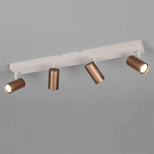 Opbouwspot Taryn 4-lichts mokka bruin