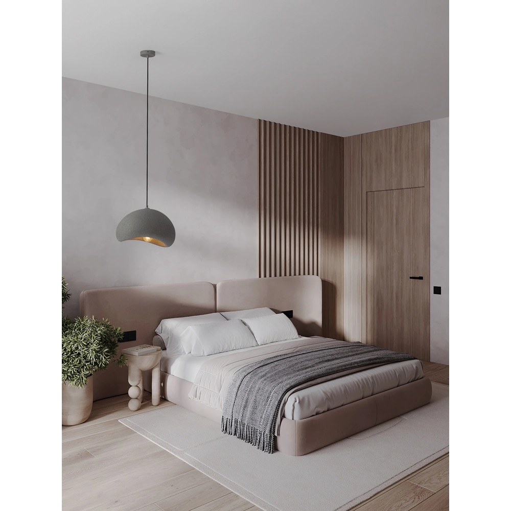 Natural pendant lamp Aere grey 40cm Lyora 5212017476692