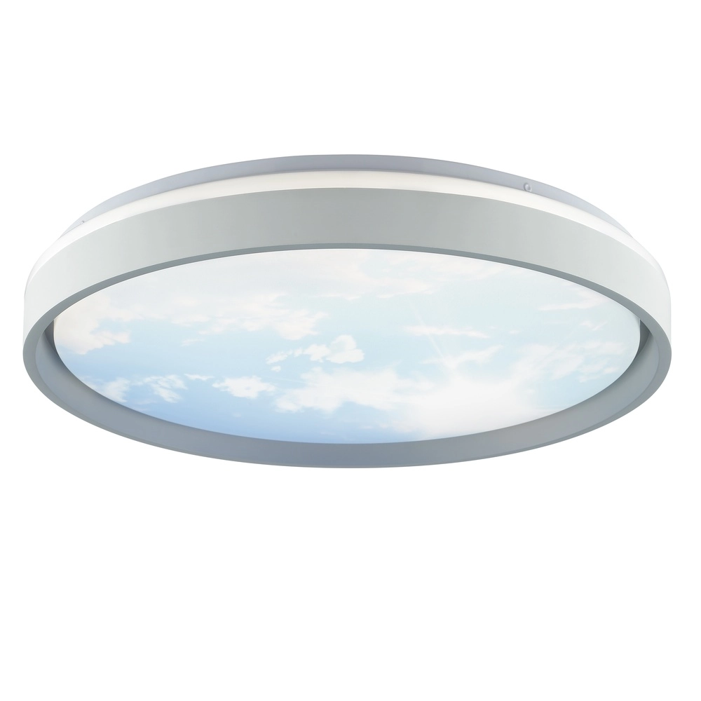 Plafonniere Sky-Dream wit met grijs Ø 48,5cm Brilliant 4004353473999