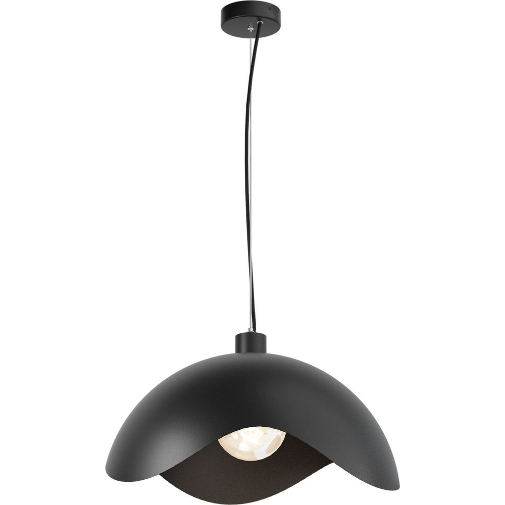 Design hanglamp Volta Ø50cm - golvend - zwart