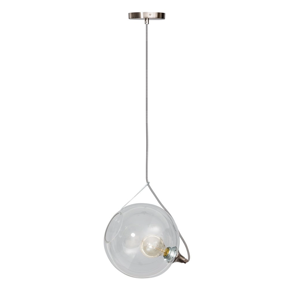 Stoere hanglamp Calvello 30cm metaalgrijs