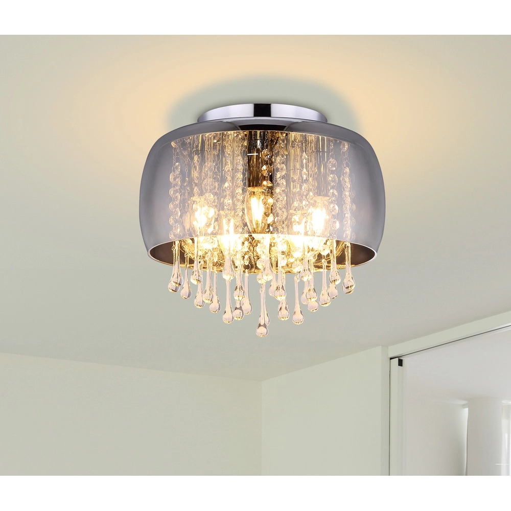 Plafondlamp Kalla Ø 35cm chroom Globo 9007371388707