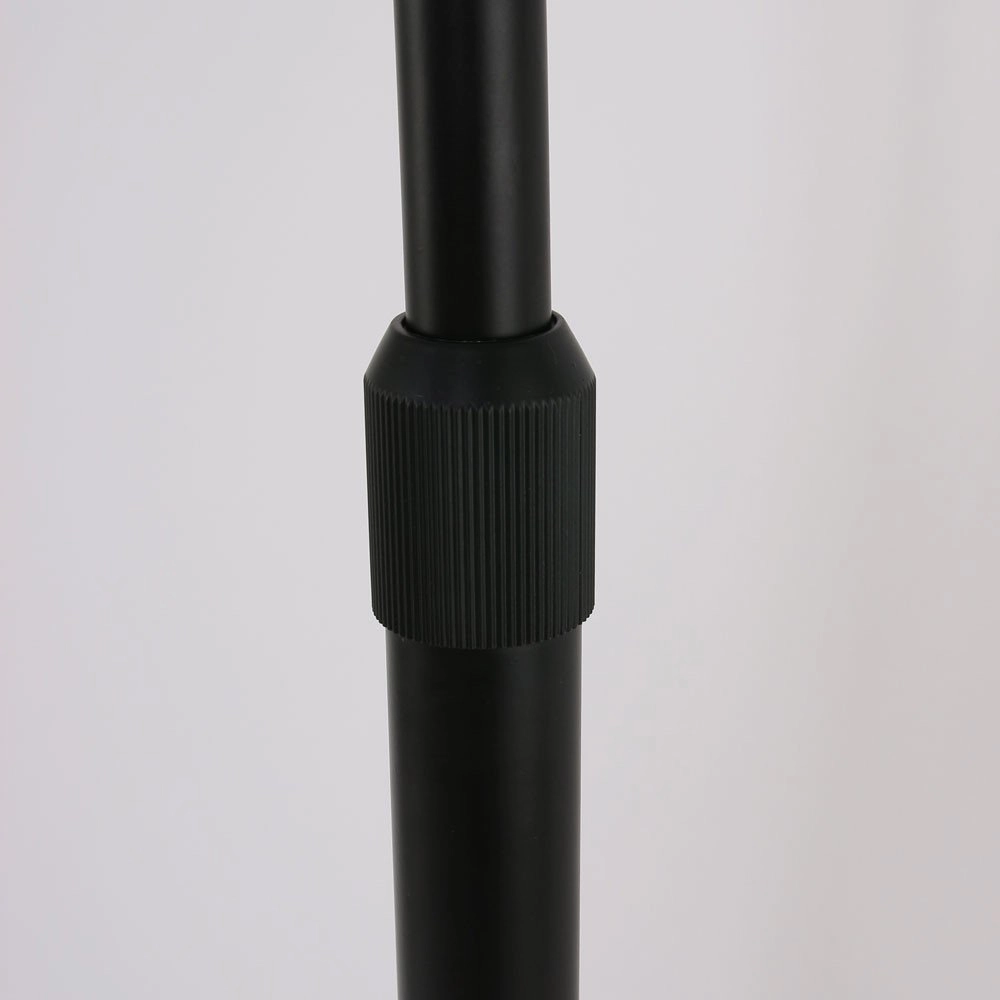 Booglamp Stresa zwart met witte lampenkap Steinhauer 8712746106640