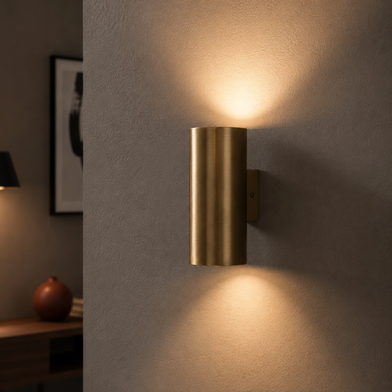 Gouden up- & downlighter Roulo2