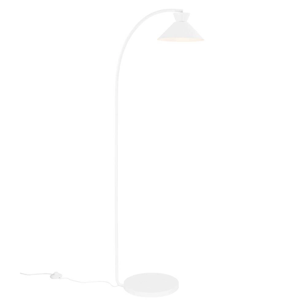 Strakke vloerlamp Dial wit