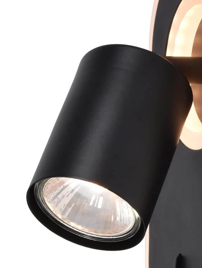 Led wandspotje Kimon zwart Brilliant 4004353396779
