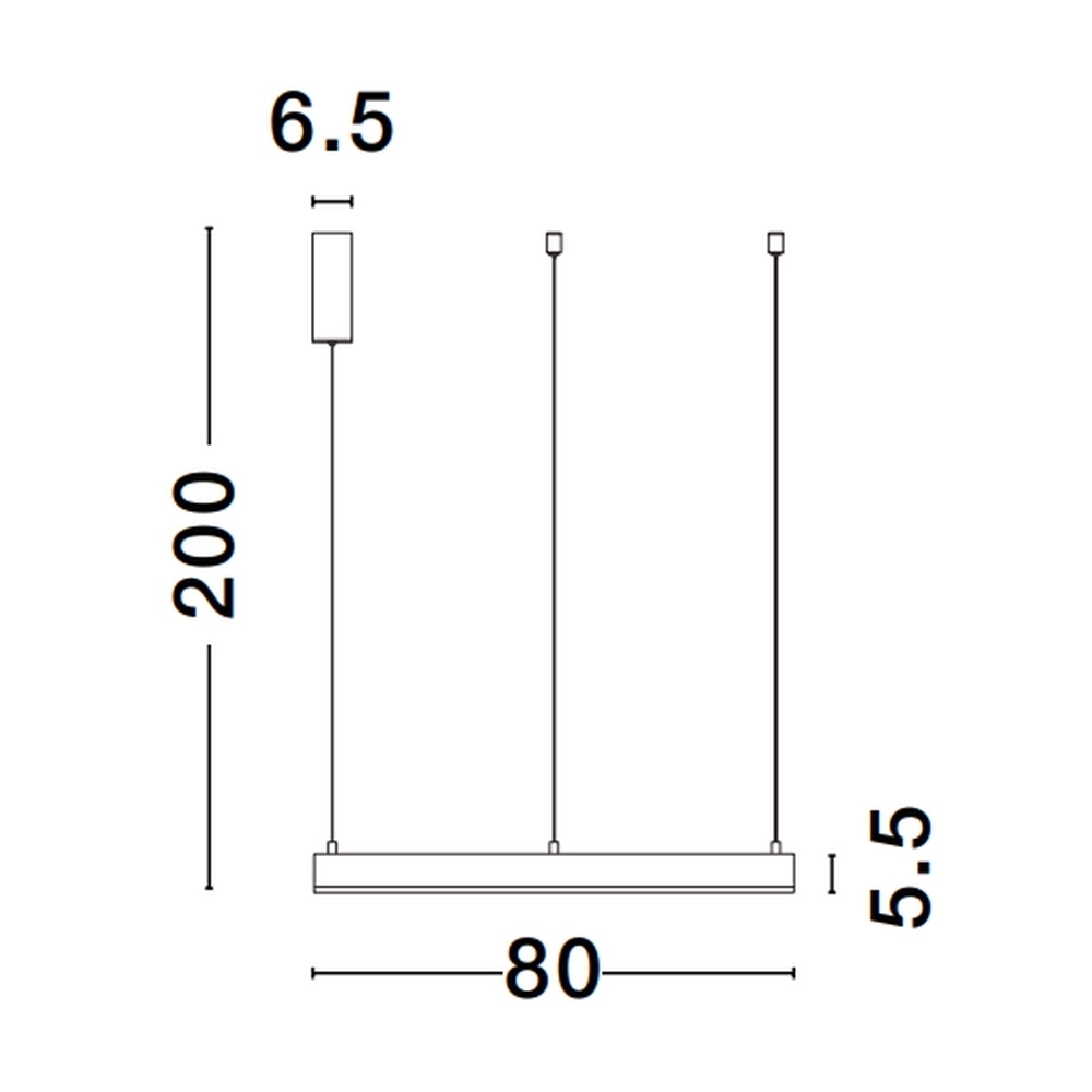 Hanglamp Motif goud Ø 80cm 2700-6500K Lyora 5212017443588