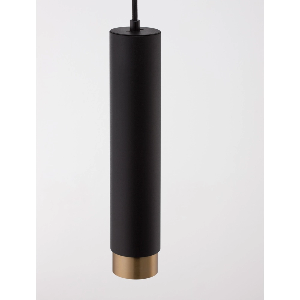 Hanglamp Pongo M enkel 30cm zwart met goud Lyora 5212017430328