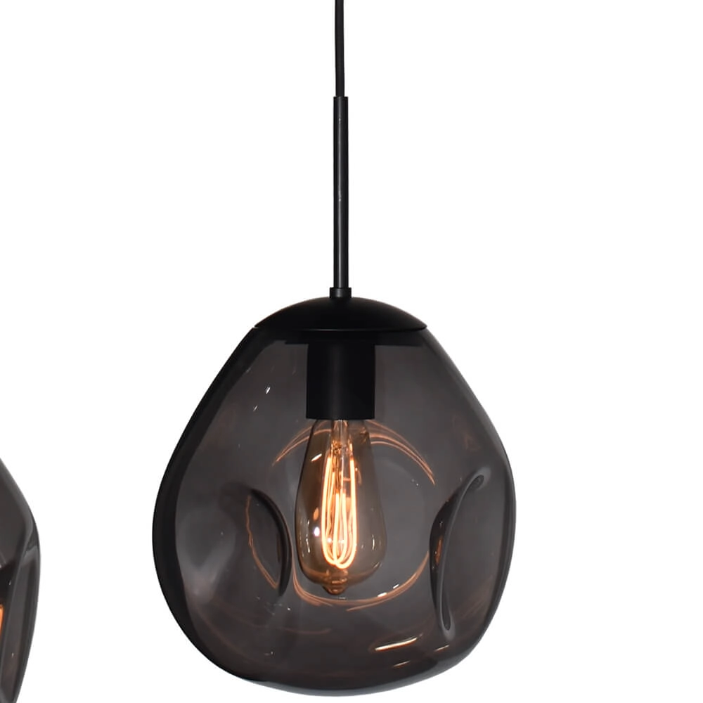 Hanglamp Lava Oval 6x smoke glas Ø 24cm Masterlight 8718121290171