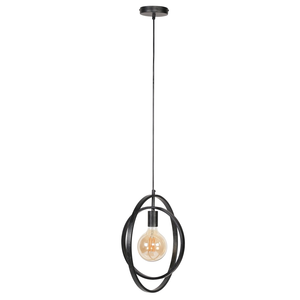 Moderne hanglamp Ø 40cm Turn charcoal Lyora 8716803513129