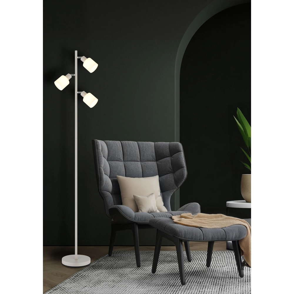 Vloerlamp Trent zand bruin Globo 9007371572977