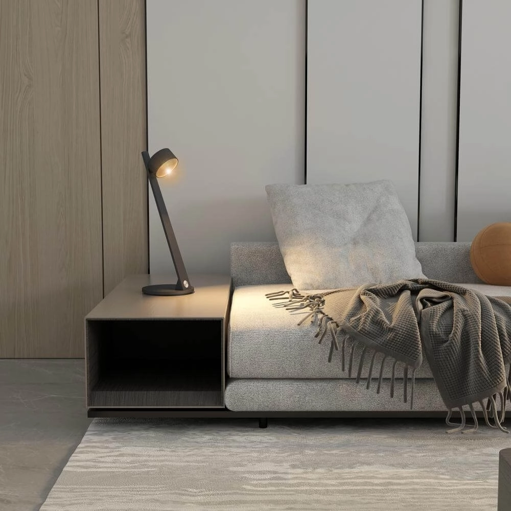 Moderne tafellamp Omega zwart Artdelight 8720701100336