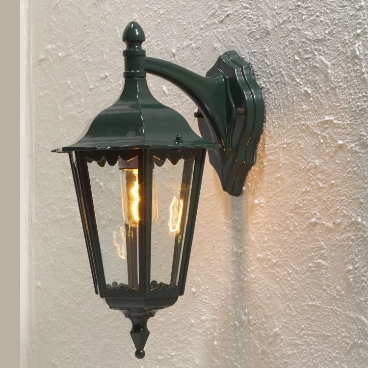 Klassieke muurlamp Firenze Down Antiek groen KonstSmide 7318307212600
