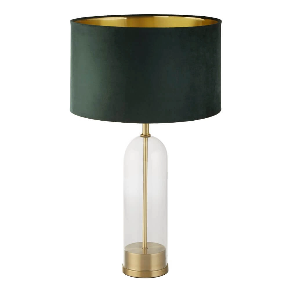 Tafellamp Oxford met groene kap Tafellamp Oxford met groene kap