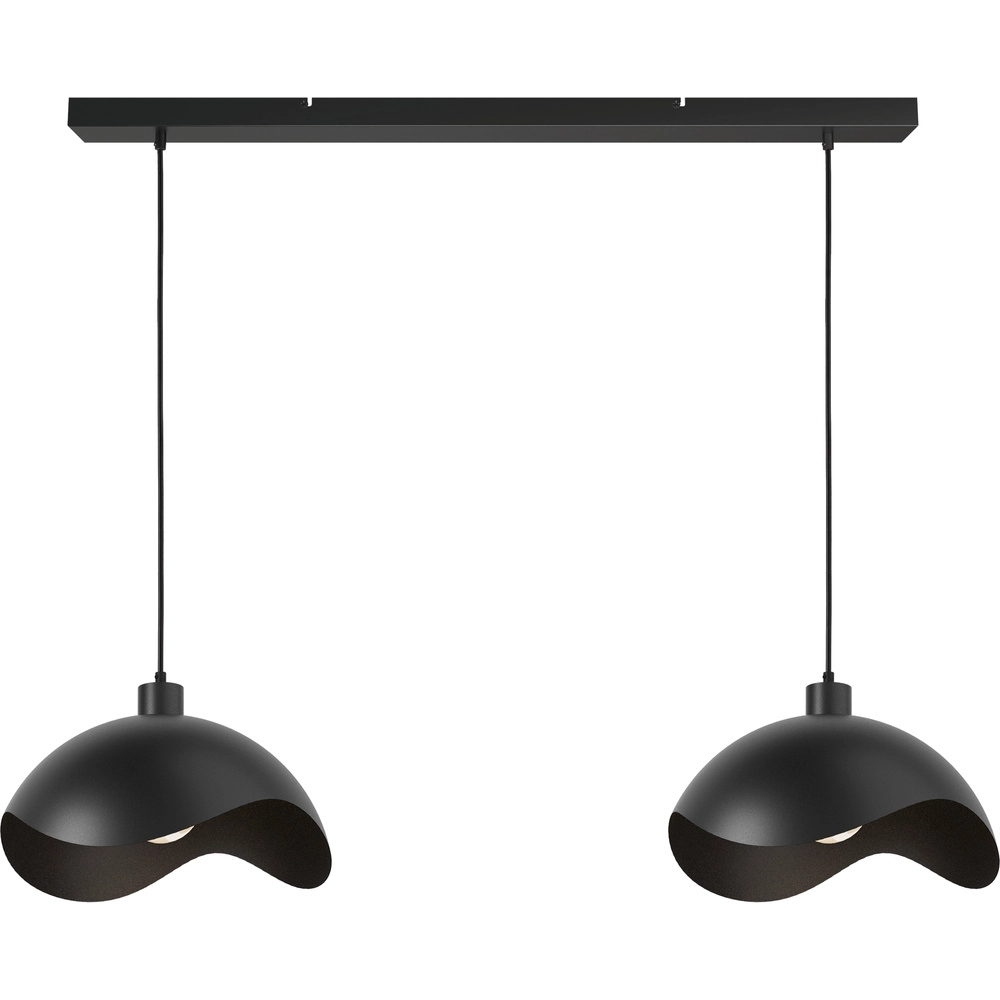 Kantoor hanglamp Volta 2x Ø40cm - zwart