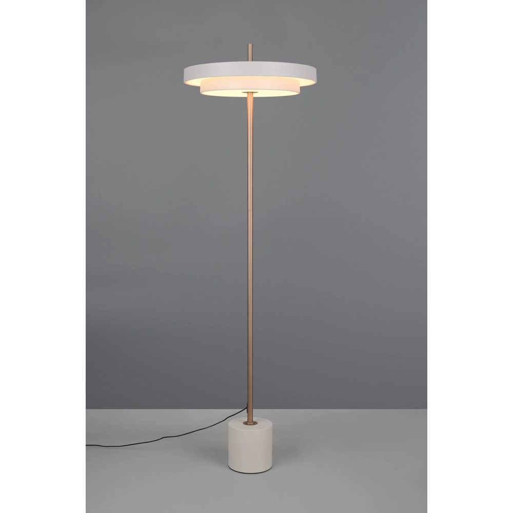 Moderne vloerlamp Keaton wit
