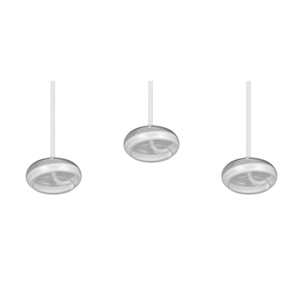 3-lichts design hanglamp Tarsia wit Trio 4017807683363