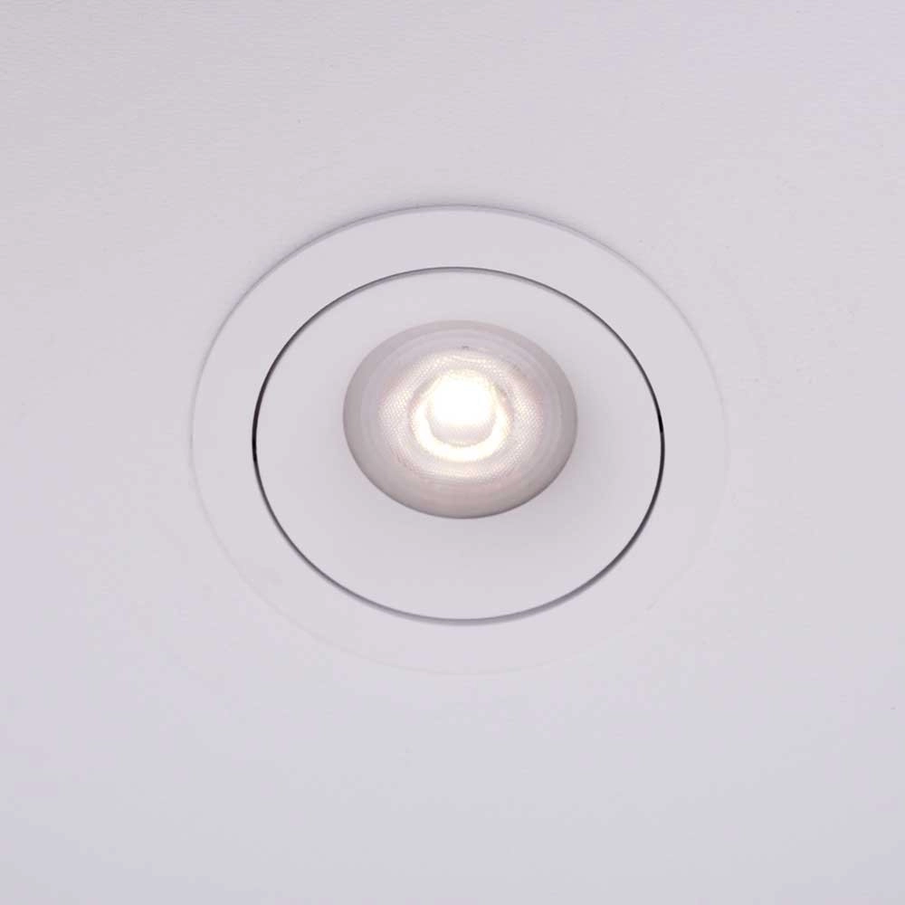 Witte inbouwspot rond Downel 9cm Witte inbouwspot rond Downel 9cm