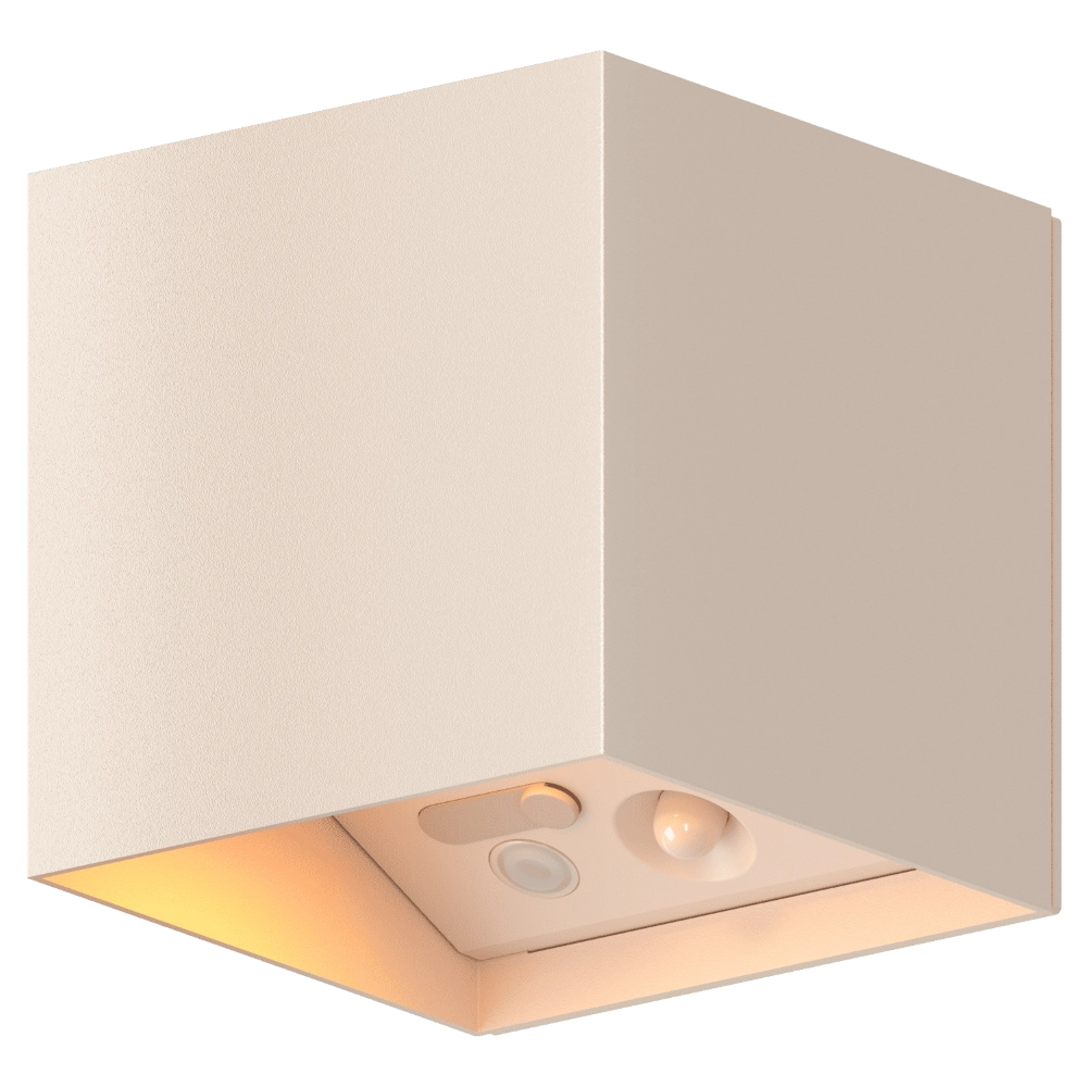 Up & downlighter Volterra zand bruin USB-C oplaadbaar