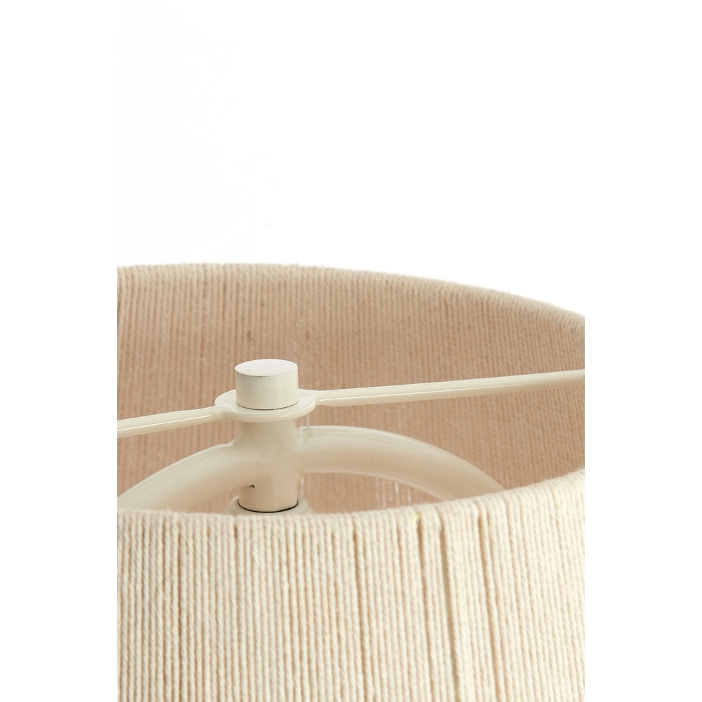 Schemerlamp Espino Ø 31cm - naturel linnen Light & Living 8717807808785