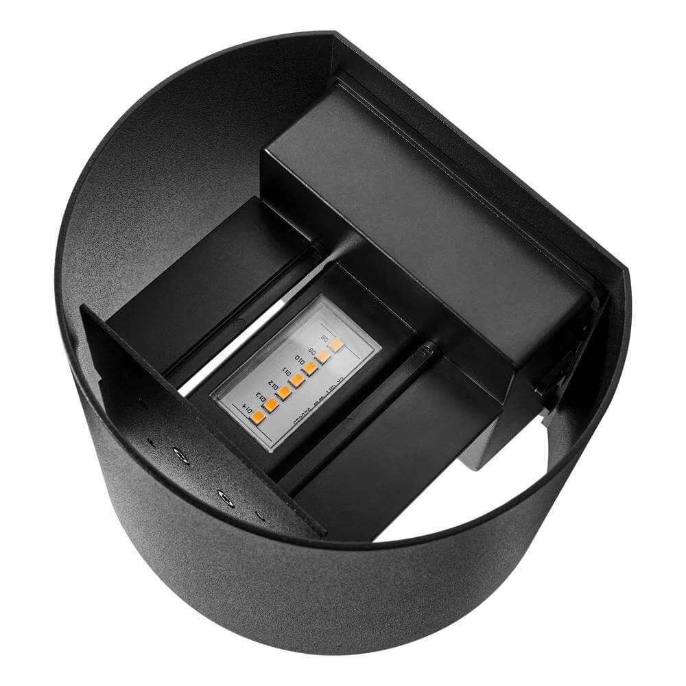 Ronde opbouwspot Milda zwart Nordlux 5704924017735